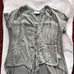 Olive green button down shirt by Universal Thread